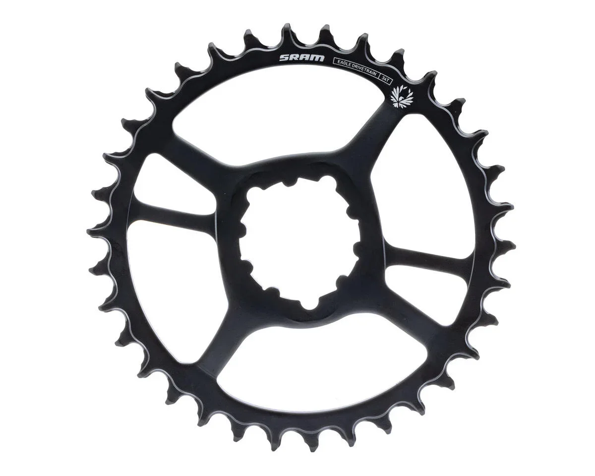 SRAM X-Sync 2 Eagle Steel Direct Mount Chainring (Black) (1 x 11/12 Speed) (Single) (3mm Offset/Boost) (34T)